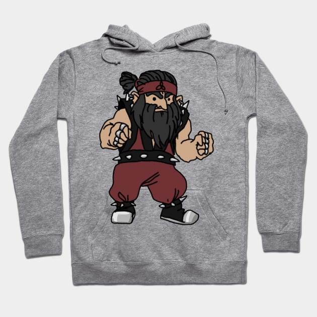 Dwarf Monk Hoodie by NathanBenich